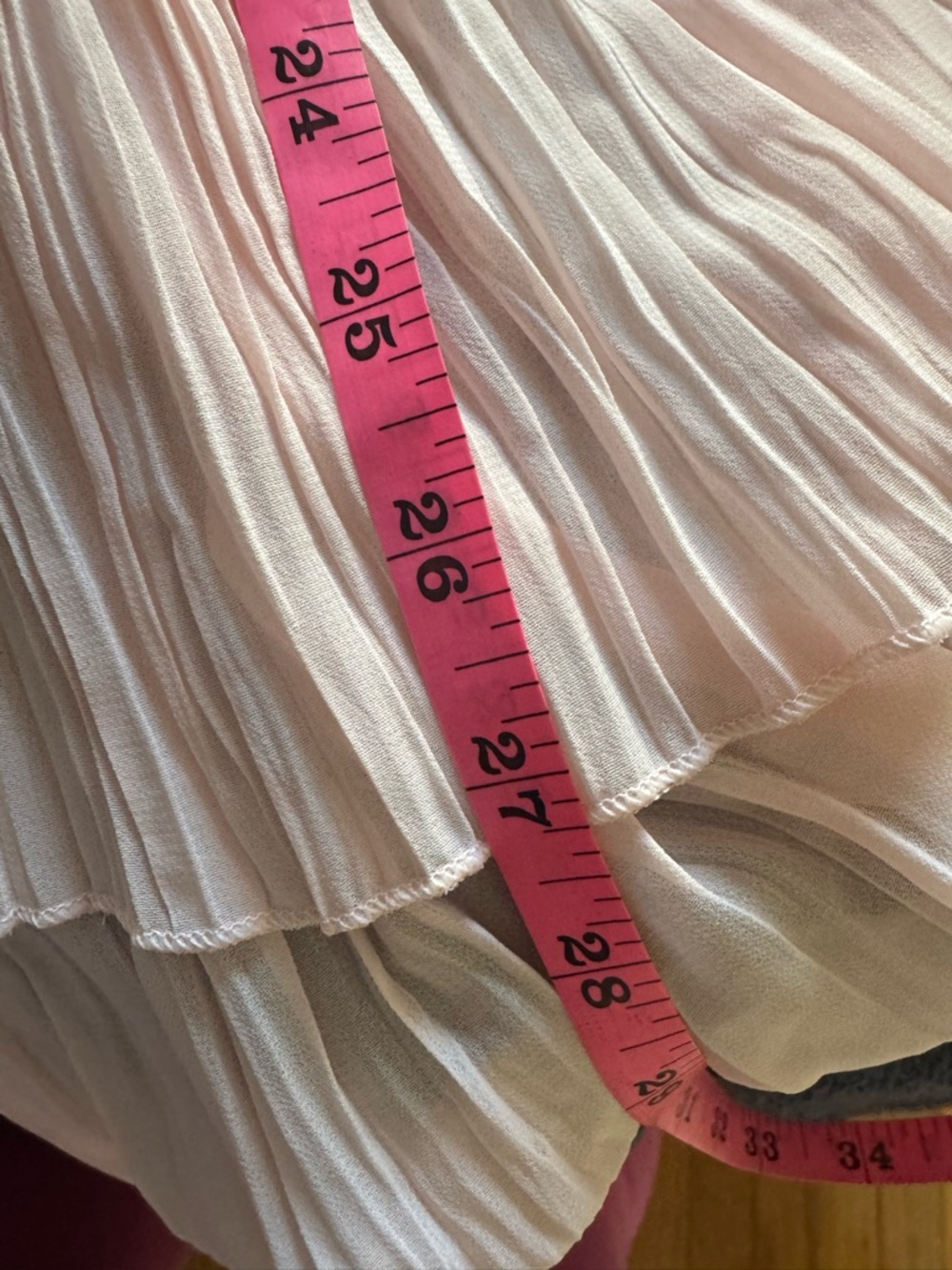 NWT Victoria's Secret Chiffon Pleated Babydoll Lingerie Pink L - Picture 15 of 15